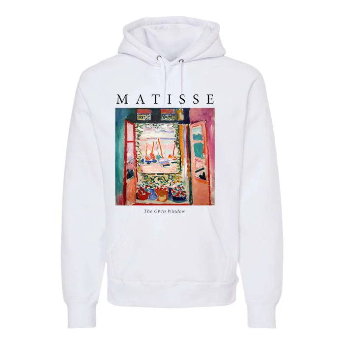 Henri Matisse The Open Window Famous Artwork Painting Premium Hoodie