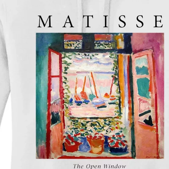 Henri Matisse The Open Window Famous Artwork Painting Women's Pullover Hoodie