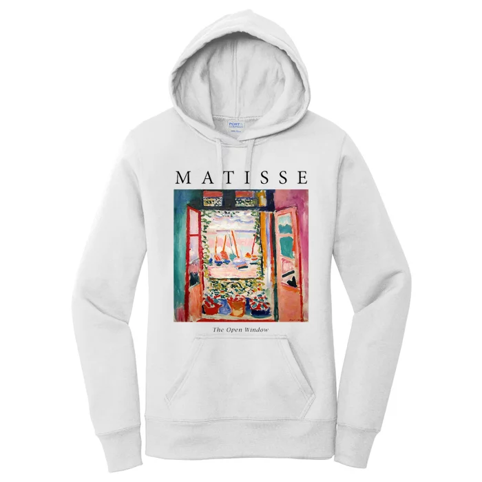 Henri Matisse The Open Window Famous Artwork Painting Women's Pullover Hoodie