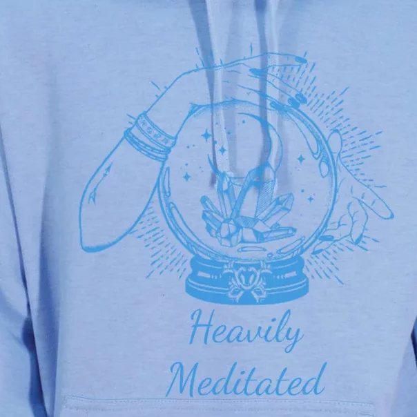 Heavily Meditated Tee Mythical Crystal Ball Art Crystals Cool Gift Unisex Surf Hoodie