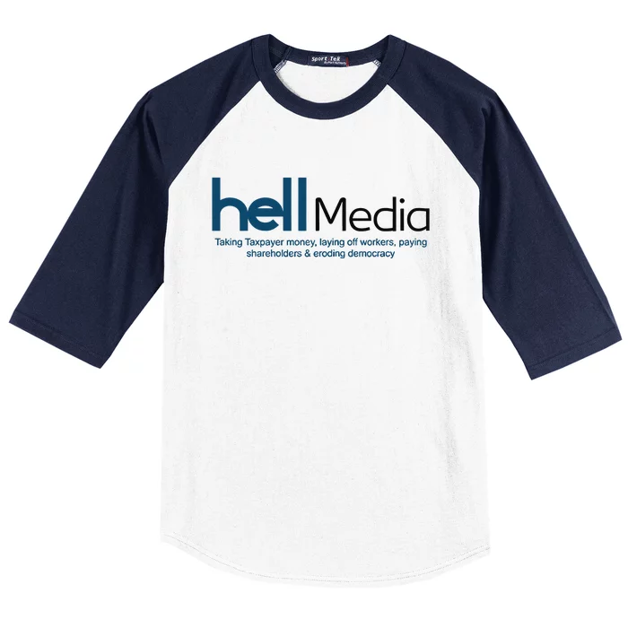 Hell Media Taking Taxpayer Money Baseball Sleeve Shirt