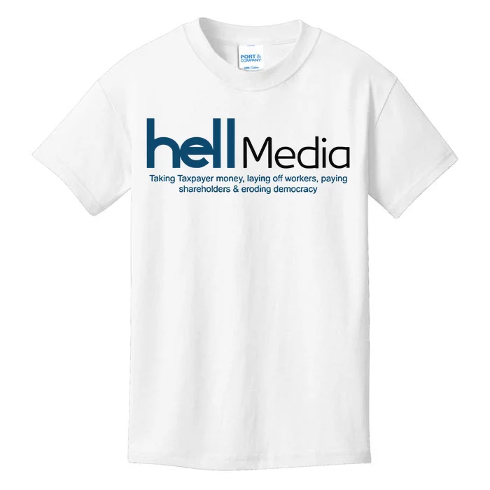 Hell Media Taking Taxpayer Money Kids T-Shirt