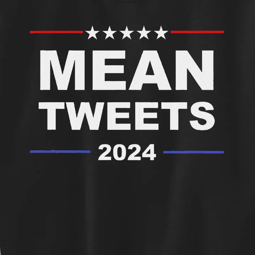 Humorous Mean Tweets & Trump 2024 Political Gear Gop Fans Kids Sweatshirt