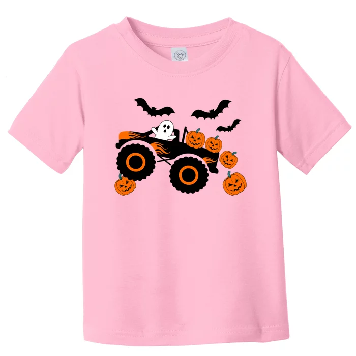 Halloween Monster Truck Ghost S Costume Gift Toddler T-Shirt