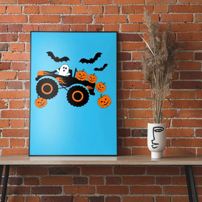 Halloween Monster Truck Ghost S Costume Gift Poster