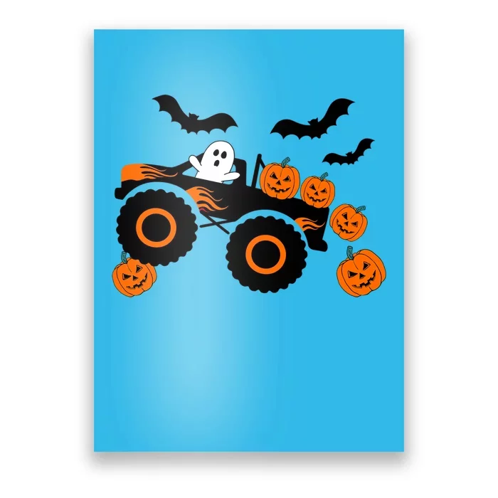 Halloween Monster Truck Ghost S Costume Gift Poster