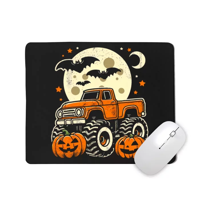 Halloween Monster Truck Pumpkin Halloween Mousepad