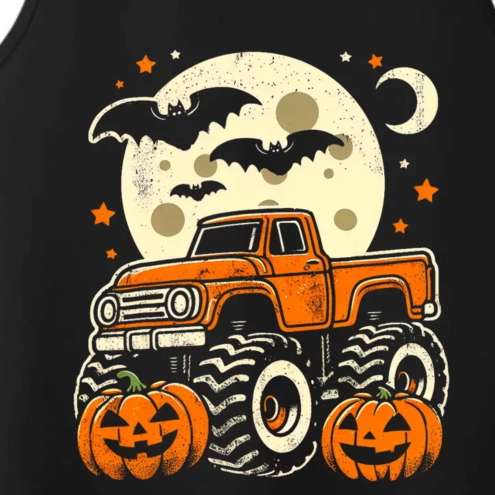 Halloween Monster Truck Pumpkin Halloween Performance Tank