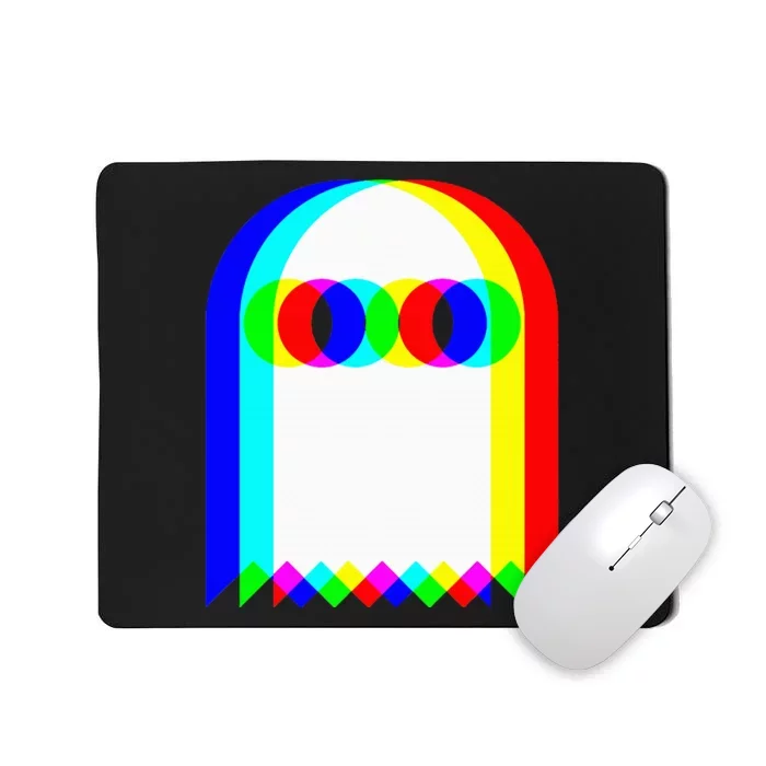 Haunted Melodies Trippy Vaporwave Halloween Party Playlist Mousepad