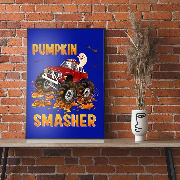 Halloween Monster Truck Pumpkin Smasher Boo Ghost Gift Gift Poster