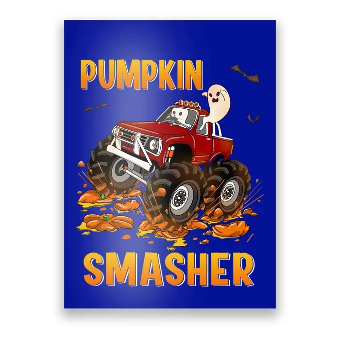 Halloween Monster Truck Pumpkin Smasher Boo Ghost Gift Gift Poster