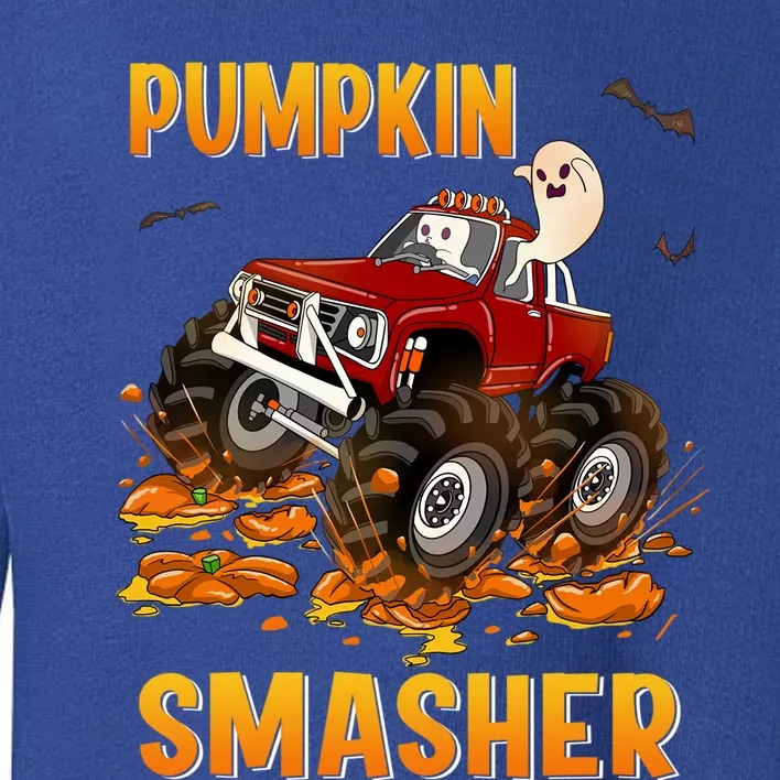 Halloween Monster Truck Pumpkin Smasher Boo Ghost Gift Gift Toddler Sweatshirt