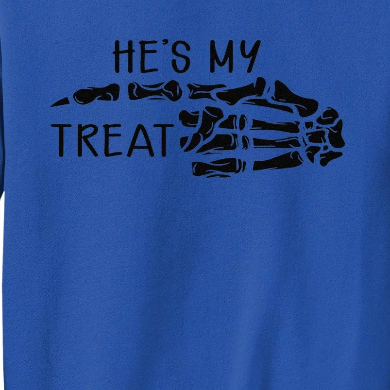 Hes My Treat Matching Couple Halloween Sweatshirt