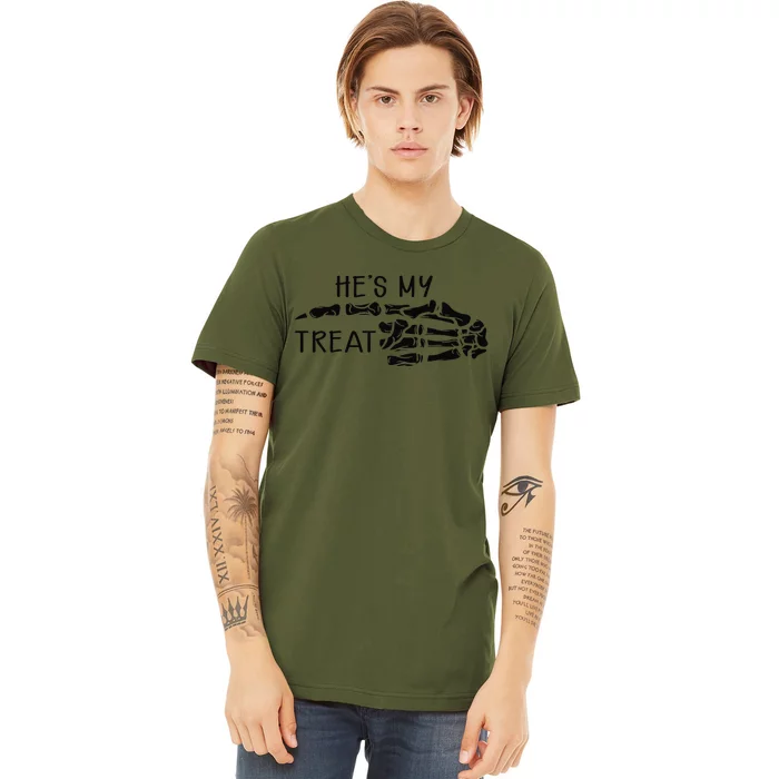 Hes My Treat Matching Couple Halloween Premium T-Shirt