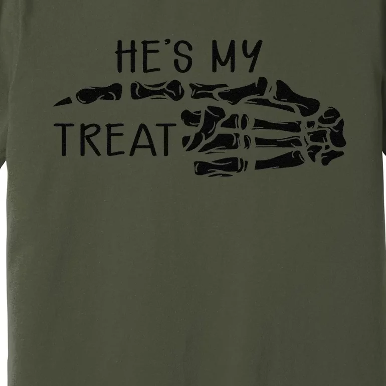 Hes My Treat Matching Couple Halloween Premium T-Shirt