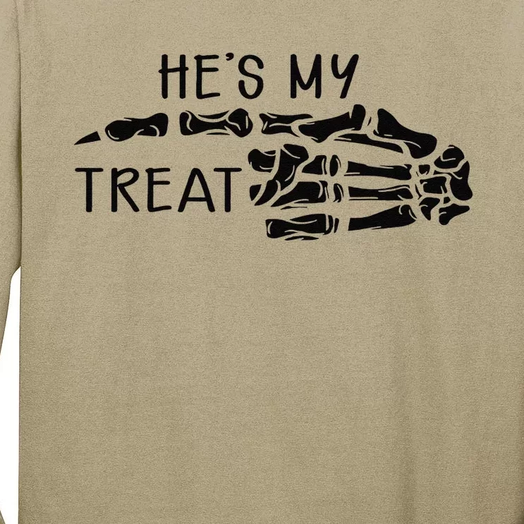 Hes My Treat Matching Couple Halloween Tall Long Sleeve T-Shirt