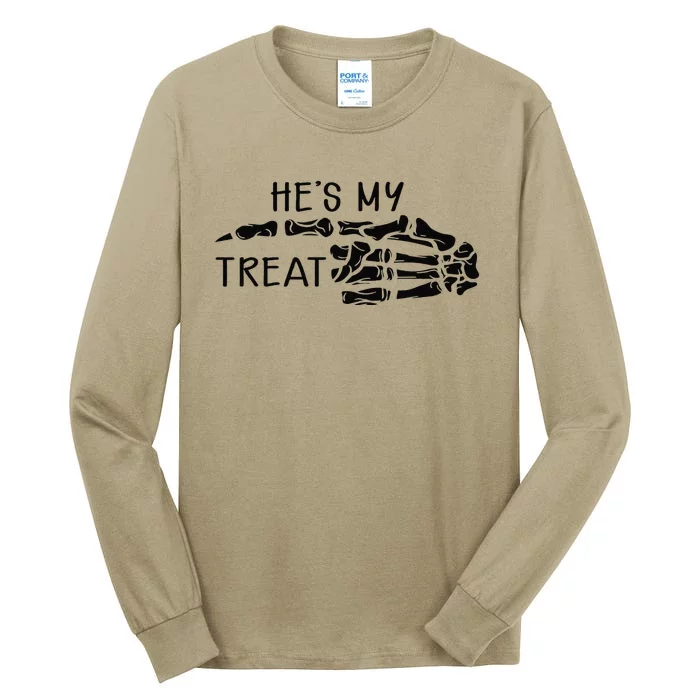 Hes My Treat Matching Couple Halloween Tall Long Sleeve T-Shirt