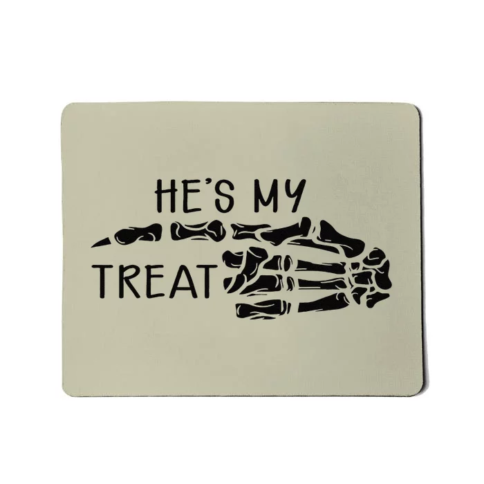 Hes My Treat Matching Couple Halloween Mousepad