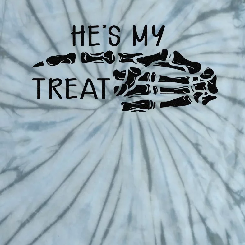 Hes My Treat Matching Couple Halloween Tie-Dye T-Shirt