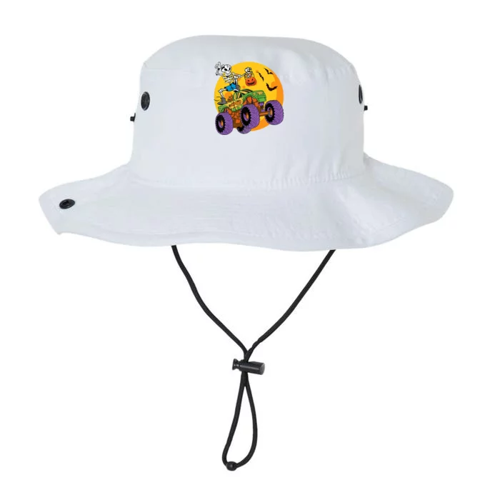 Halloween Monster Truck Skeleton Monster Trick Treat Gift Legacy Cool Fit Booney Bucket Hat