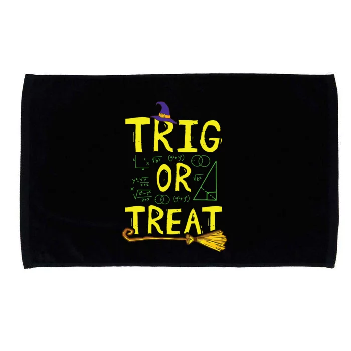 Halloween Math Teacher Trig Or Treat Student School College Microfiber Hand Towel