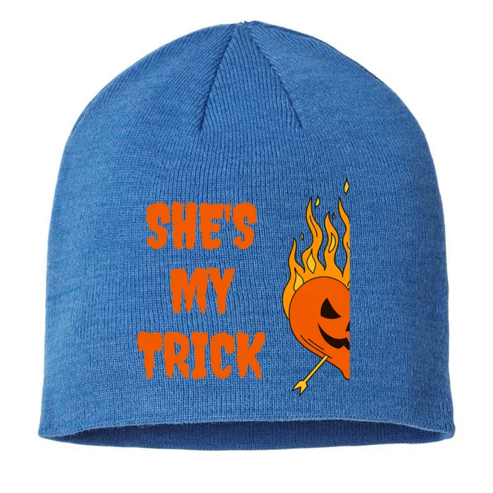 Hes My Treat Shes My Trick Halloween Matching Set Couples Gift 8 1/2in Sustainable Knit Beanie