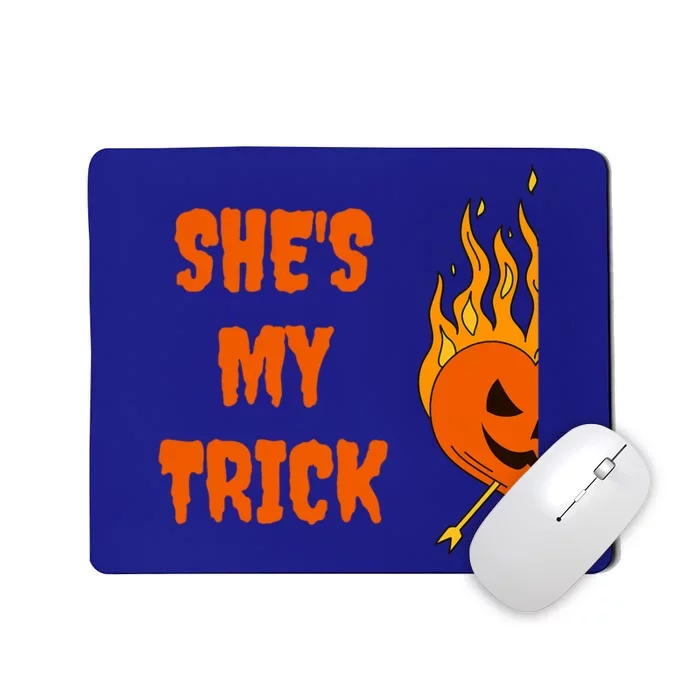 Hes My Treat Shes My Trick Halloween Matching Set Couples Gift Mousepad