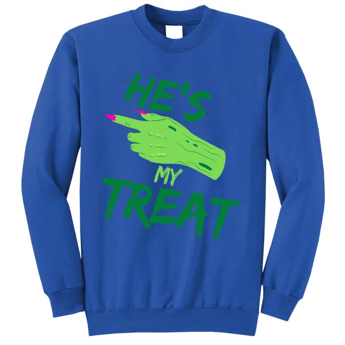 Hes My Treat Shes My Trick Halloween Matching Costume Gift Tall Sweatshirt