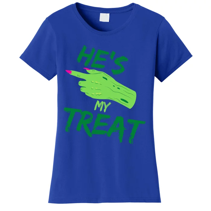 Hes My Treat Shes My Trick Halloween Matching Costume Gift Women's T-Shirt