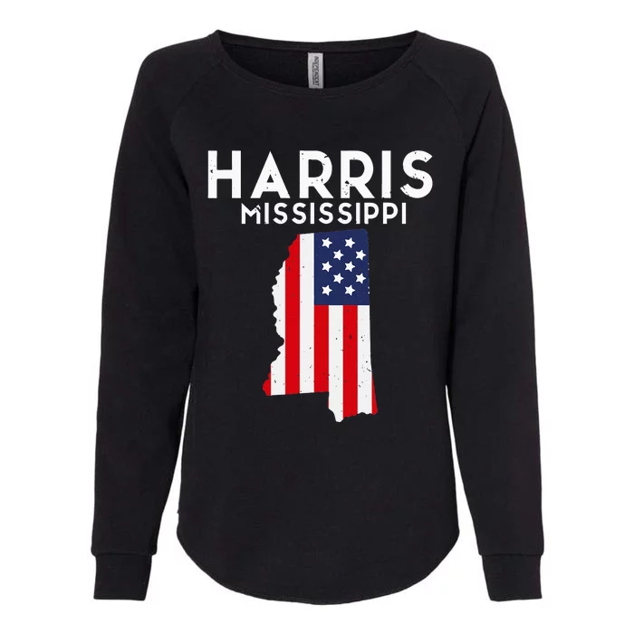 Harris Minnesota Usa State America Travel Minnesotan Womens California Wash Sweatshirt