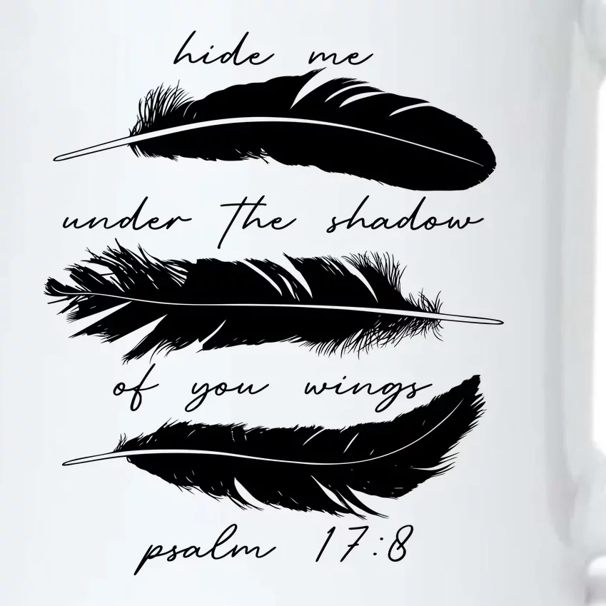 Hide Me Under The Shadow Of You Wings Psalm 17 8 Black Color Changing Mug