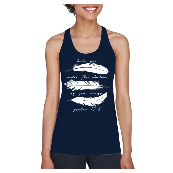 Hide Me Under The Shadow Of You Wings Psalm 17 8 Women's Racerback Tank