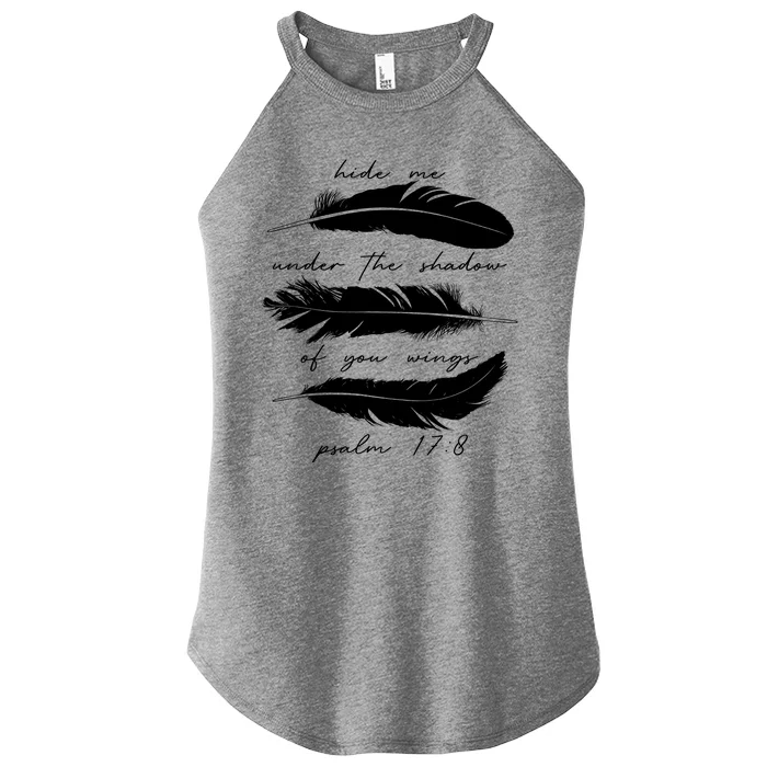 Hide Me Under The Shadow Of You Wings Psalm 17 8 Women’s Perfect Tri Rocker Tank