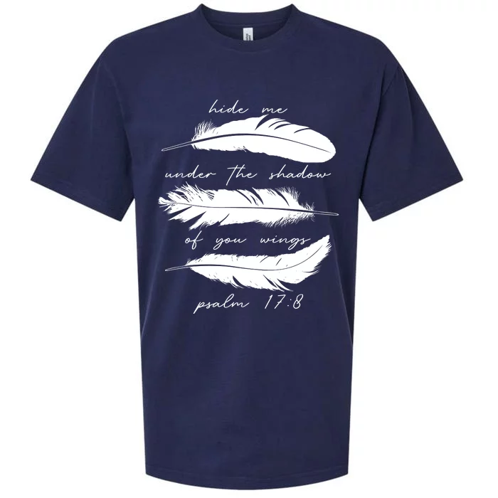 Hide Me Under The Shadow Of You Wings Psalm 17 8 Sueded Cloud Jersey T-Shirt