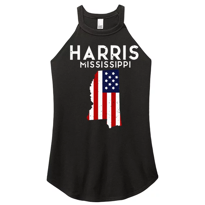 Harris Minnesota Usa State America Travel Minnesotan Women’s Perfect Tri Rocker Tank