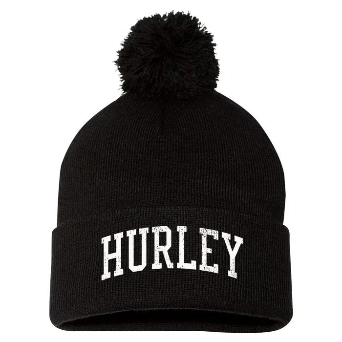 Hurley Mo Vintage Athletic Sports Js02 Pom Pom 12in Knit Beanie