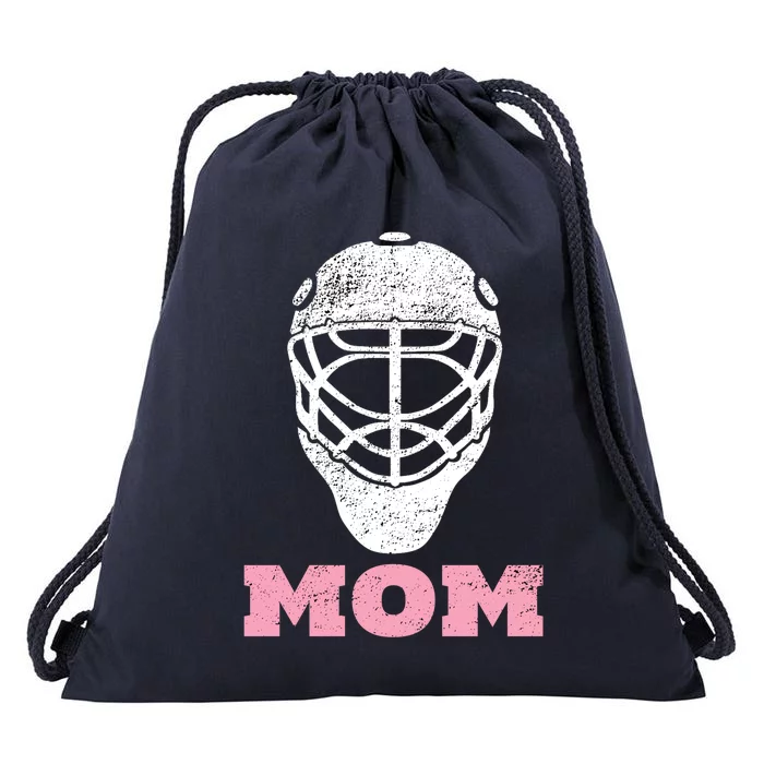 Hockey Mom Vintage Goalie Mask Hoodie Gift For Wo Drawstring Bag