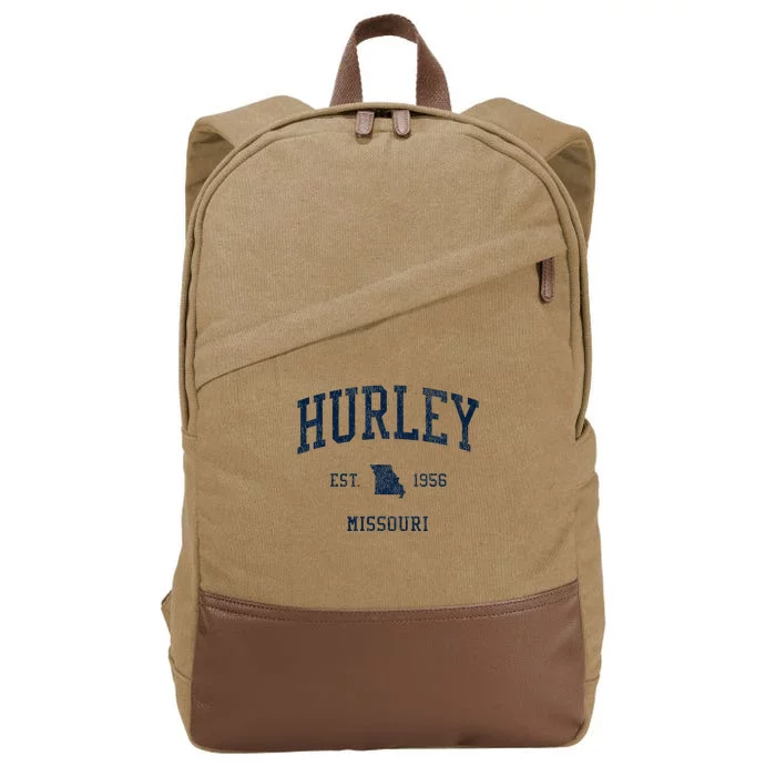 Hurley Mo Vintage Athletic Sports Cotton Canvas Backpack