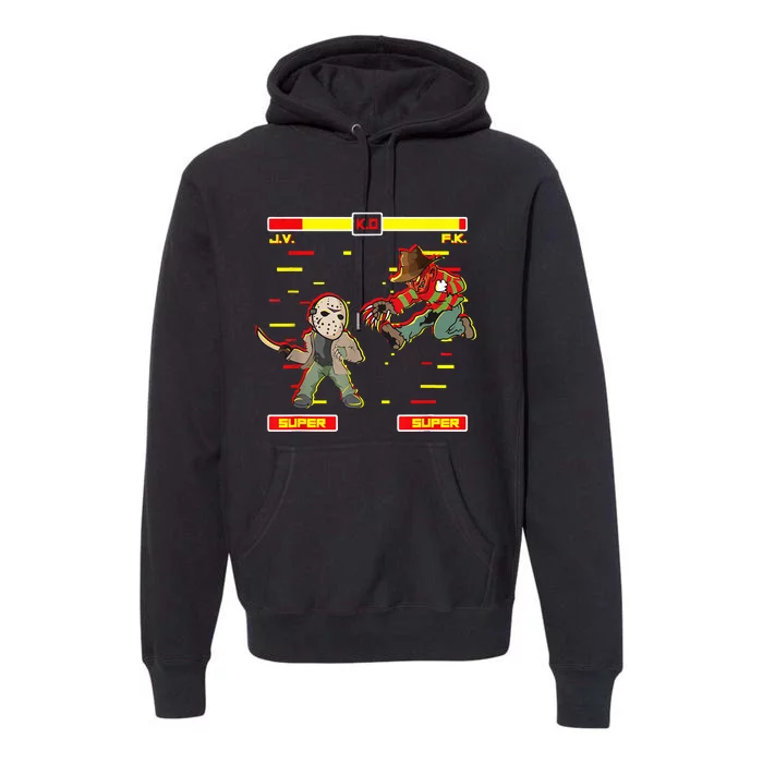 Horror Movie Video Game Lazy Halloween Premium Hoodie