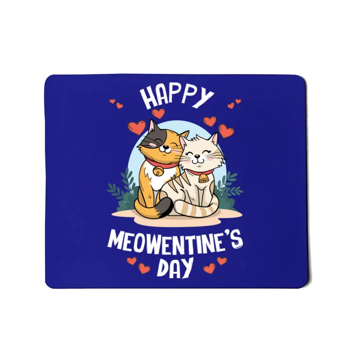 Happy Meowentines Valentines Day Cute Cat Kitten Vday Pajama Gift Mousepad