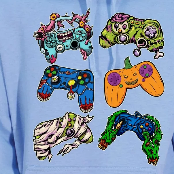 Halloween Monster Video Game Controllers Unisex Surf Hoodie