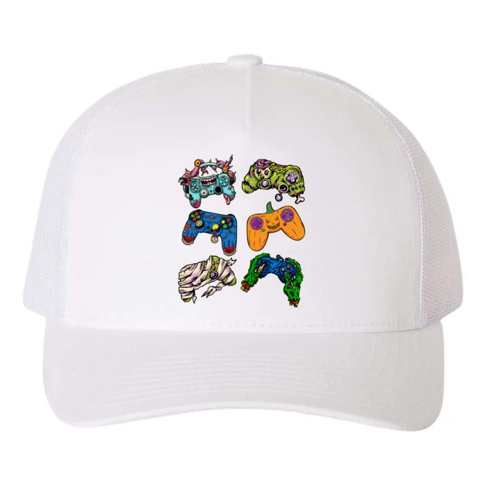 Halloween Monster Video Game Controllers Yupoong Adult 5-Panel Trucker Hat