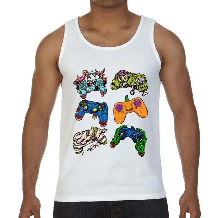 Halloween Monster Video Game Controllers Comfort Colors® Tank Top