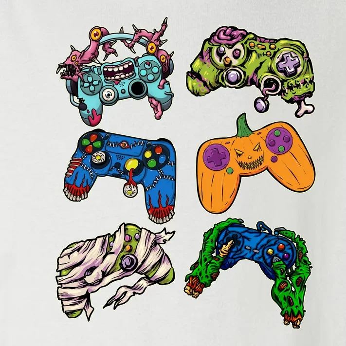 Halloween Monster Video Game Controllers Toddler Long Sleeve Shirt