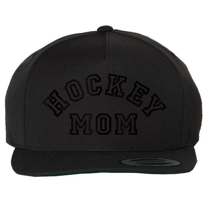 Hockey Mom Womens Ice Hockey Wool Snapback Cap