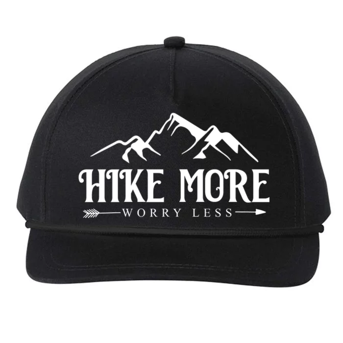 Hike More Worry Less Snapback Five-Panel Rope Hat