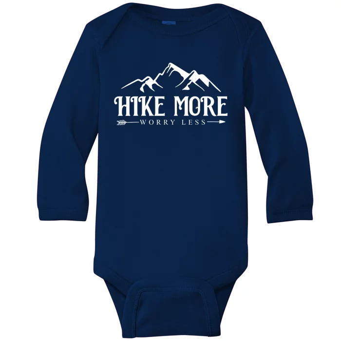 Hike More Worry Less Baby Long Sleeve Bodysuit