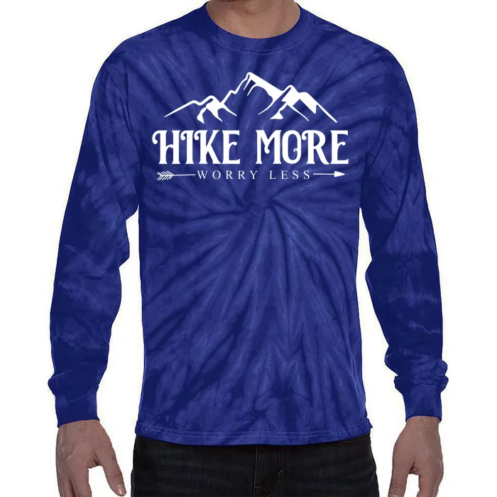 Hike More Worry Less Tie-Dye Long Sleeve Shirt