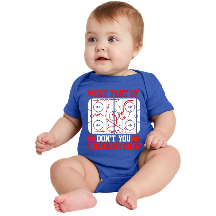 Hockey Mastery: What Part DonT You Get? Cute Gift Baby Bodysuit