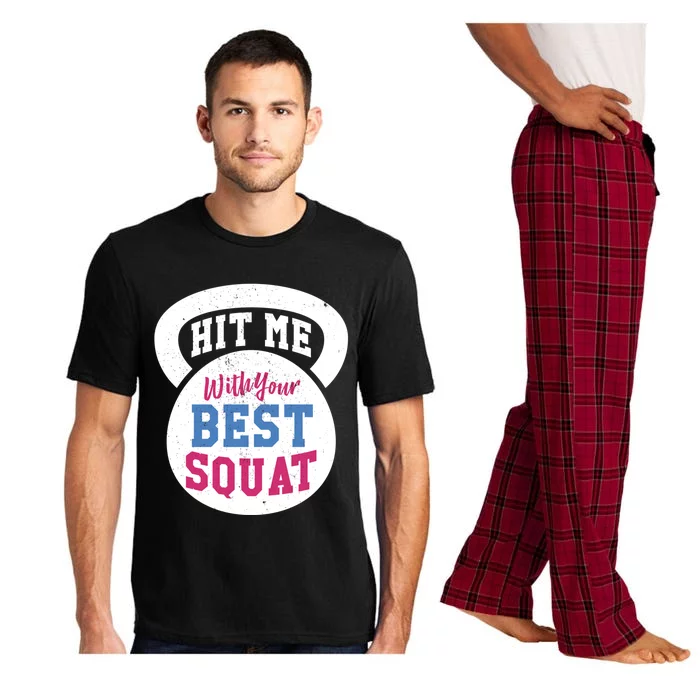 Hit Me With Your Best Squat Gym Fitness Workout Gift Pajama Set